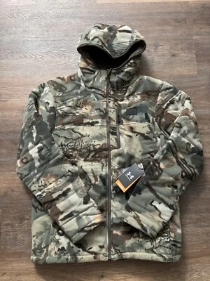 Under Armour UA RUT Windproof Scent Control Microfleece Forest Camo Jacket Large - Image 1 of 4