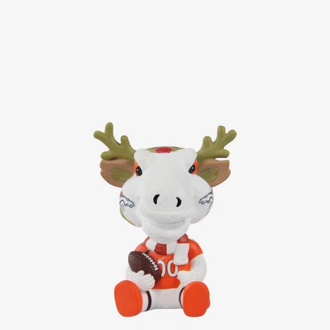 Miles Denver Broncos Christmas Mascot Bobble Bro Mini Bobblehead NFL Football Cover