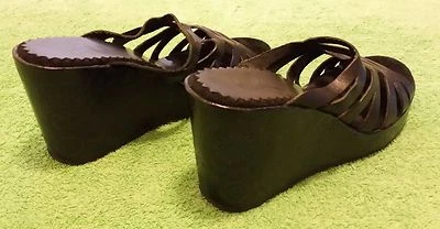 Zapatos sin cordones Report Mules con cuñas talla 8,5 negros con plataforma para mujer Foto 1 de 4