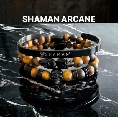 Pulsera Calavera Unisex Chamán Edición Especial Serie Negro Calaveras Arcano Foto 1 de 4