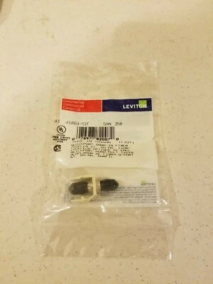 Leviton 41084-SIF QuickPort ST Fiber Optic Adapter, New - Image 1 of 3
