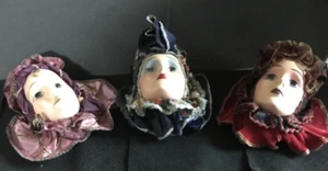 Vintage Green Gables Creation C Porcelain Face Lady Mask Art Deco Hanging (3) - Picture 1 of 13