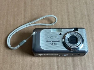 Canon PowerShot A410 3,2 megapixel fotocamera digitale - RICAMBI "COSÌ COME SONO" errore E18 NON FUNZIONANTE - Foto 1 di 5
