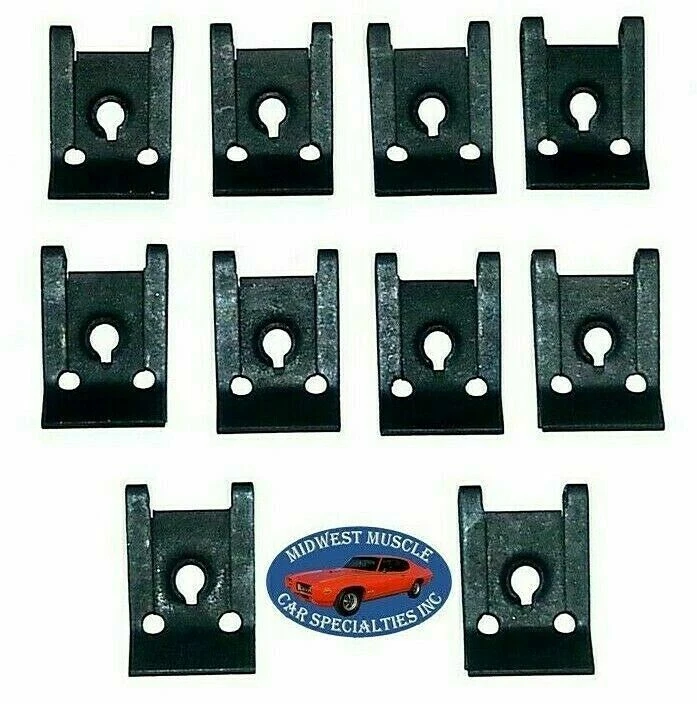 Ford Lincoln Mercury Correcto de Fábrica #8 Tornillo Tornillo U Clips J Tuercas 10 piezas R Foto 1 de 4