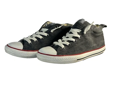 Converse Chuck Taylor All Star Mid Canvas Junior Talla 6 Gris Negro Rojo. Clásico Foto 1 de 4