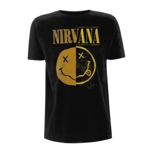 NIRVANA - Split Smiley: T-shirt - NEW - MEDIUM ONLY - Picture 1 of 1