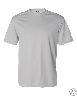 Badger B-Core T-Shirt with Sport Shoulders 4120 S-4XL Moisture Wicking Polyester - Image 1 of 4