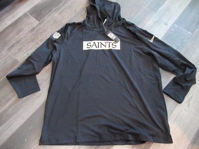 New Orleans Saints Nike Dri Fit Hoodie Men's 3XL new with tags Free Ship - Image 1 of 4