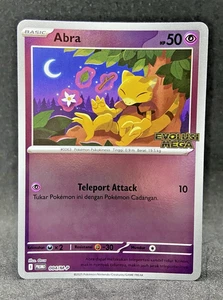 Pokemon Juego de Cartas Coleccionables Indonesia Abra 004/M-P Mega Evolution Promo (Evolusi Mega) Sello - Imagen 1 de 5