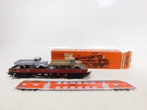 Märklin H0 AC 4515; Niederbordwagen mit LKW braun/beige sg.+(OVP) #EA264-0,5 - Bild 1 von 7