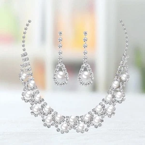  2 Sätze von All-Match-Charakter Halskette Set Umweltschutzlegierung Bridal - Bild 1 von 12