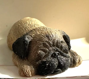 SandiCast Pug 3.5" 1986 Lil' Snoozer Dog Sandra Brue Resin and Sand Mix - Picture 1 of 4