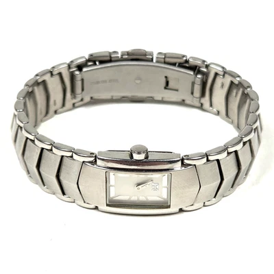 Ultra Rare Ladies CAT Caterpillar Icona Rectangular Watch Stainless Steel FF 341 - Image 1 of 4