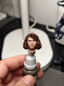 1/12 Custom Black Widow Scarlett Head Model Fit 6'' ML Action Figure - Picture 1 of 3