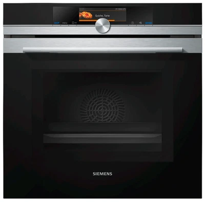 Siemens HM678G4S1 iQ700 Einbau-Backofen mit Mikrowellenfunktion Edelstahl 60x60 - Bild 1 von 4