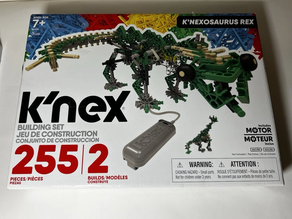 K'NEX Knexosaurus Rex Motorized Building Set Open box Sealed Bags  - Image 1 of 4