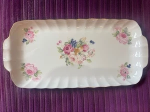 Gorgeous Mikasa Japan Bone China Floral Rosemead Cake Sandwich Plate Dish As New - Picture 1 of 3