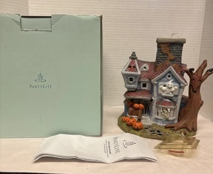 Geisterhaftes Teelichthaus P7862 Halloween Spukhaus Kürbisse Spinning Ghost - Bild 1 von 10