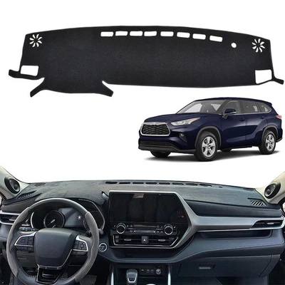 Protector de cubierta UV antirreflejo para tablero de instrumentos Toyota Highlander 2020-2025 Foto 1 de 4
