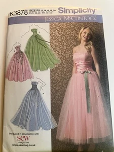 Simplicity Kleid für besondere Anlässe Schnittmuster Nr. K3878 - Bild 1 von 3