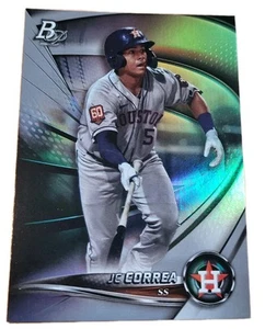 2022 Bowman Platinum #TOP-64 JC Correa Houston Astros Baseball Card Rookie (L7 - Picture 1 of 2