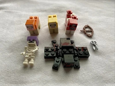 LEGO Minecraft Minifigura Lote de 5 Figuras Surtidas, Mooshroom, Spider Jockey Foto 1 de 4
