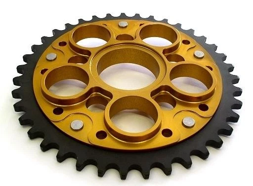 DUCATI MULTISTRADA 1200 SUPERSPROX 42T TRI-METAL GOLD REAR SPROCKET - Image 1 of 1