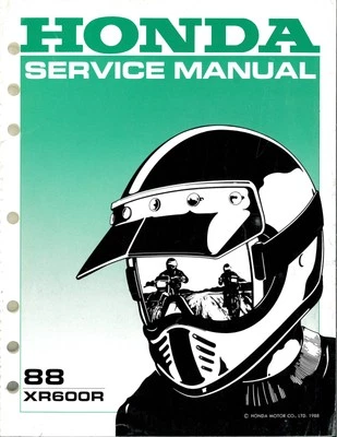 Manual de servicio Honda - XR600R - 1988 - 61MN100 Foto 1 de 3
