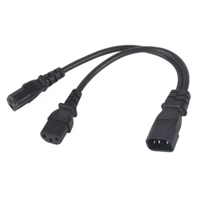 IEC320 C14 Dual C13 Y Splitter -Verlängerungs Netzkabel Für - Bild 1 von 24