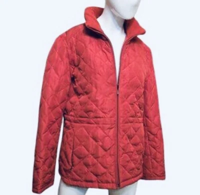 Chaqueta acolchada acolchada acolchada para mujer talla grande roja Nine West nueva con etiquetas Foto 1 de 4