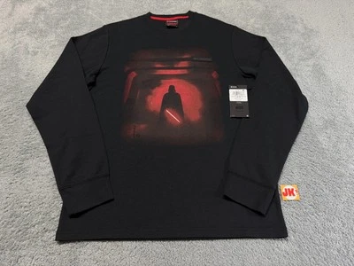 NEW Star Wars Columbia Shirt Adult Small Darth Vader Black Red Long Sleeve Mens - Image 1 of 4