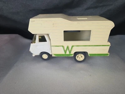 Casa rodante Tonka Winnebago cámper acero prensado y plástico 1974 Foto 1 de 4