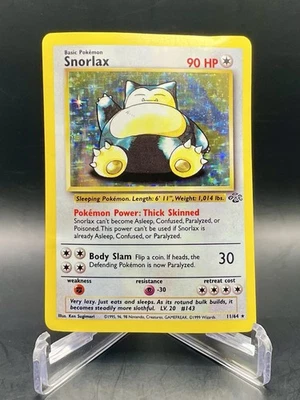 Snorlax 11/64 Jungle Unlimited (1999) Holo Rare Vintage WOTC Pokemon TCG HP - Image 1 of 4