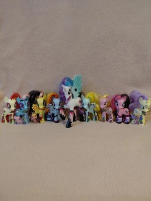 Hasbro My Little Pony Toys R Us EXCLUSIVE Pony Mania 2014 Lot of 9 Ponies - Image 1 of 4