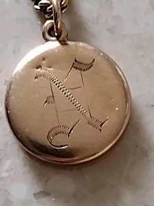 Vintage Chanel? Necklace 10k Gold Pendant 1/20 12k Chain Pacifica See Photos - Picture 1 of 11