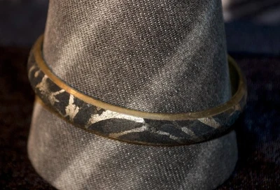 Brazalete Brazalete Apilable Redondo Estampado Cebra Animal Retro Vintage 2 5/8" ID Foto 1 de 4