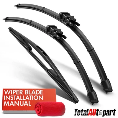 3 peças lâminas de limpador de para-brisa 24" & 22" & 16" para Volvo XC70 2005 2006 2007 Wagon - Imagem 1 de 4