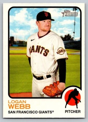 2022 Topps Heritage - #358 Logan Webb - Image 1 of 2