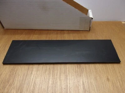 1/4" X 3-1/4" X 11-7/8" Black UHMW PE Flat Sheet Stock Protective Film One Side - Image 1 of 4