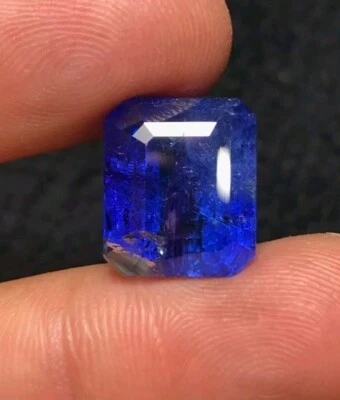 11.7ct Natural Tanzanite Gemstone Emerald Cut Nice Color & Luster from Tanzania - Image 1 of 4