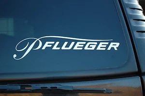 Carretes de pesca Pflueger pegatina calcomanía de vinilo coche ventana barco 6"" a 36"" (V425) - Imagen 1 de 1