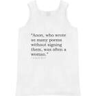 Poetry Virginia Woolf Quote Adult Vest / Tank Top (AV514071)