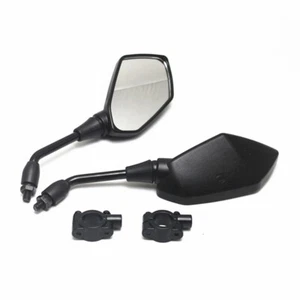 Universal 7/8'' 22mm Handlebar Rearview Mirrors Cafe Racer Old School Touring - Picture 1 of 6