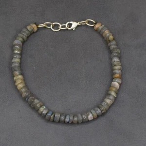 Exclusive Labradorite 108. Cts Round Shape Beaded Fabulous Bracelet VK 20 E569 - Picture 1 of 3