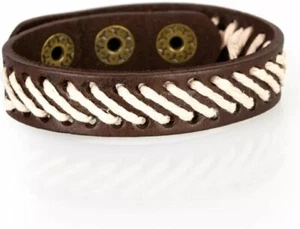 Paparazzi -Watch Your BACKPACKER - Brown Leather bracelet - Picture 1 of 2