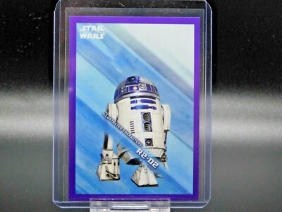 2019 STAR WARS THE RISE OF SKYWALKER ILLUSTRATED CHARACTER PURPEL IC-7 156/199 - Image 1 of 2