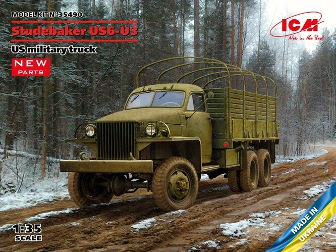 ICM 35490 - 1:3 5 Studebaker US6-U3, US Military Camion - Nuovo - Immagine 1 di 1