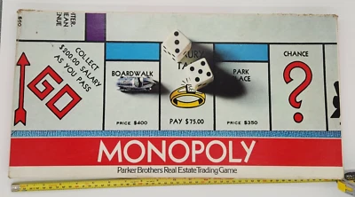 VINTAGE Monopoly COMPLETE Parker Brothers 1975 1978 Classic Finance Board Game - Image 1 of 4