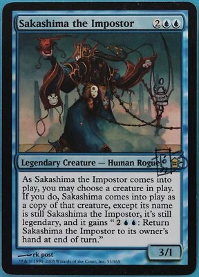 Sakashima the Impostor FOIL Saviors of Kamigawa NM SIGNED ARTIST ALTERED 409598 - Image 1 of 2