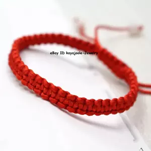 Best Gift Hot Men Women Lucky Full Handmade Unique Red Cord Knitted Bracelet - Picture 1 of 5